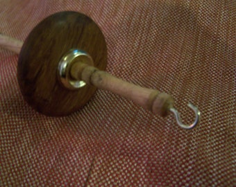 Top Whorl Drop Spindle with Bamboo on Oak (DS151)