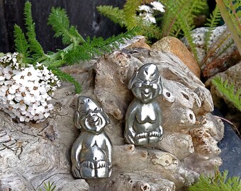 Alaskan Billiken, Traditional Billiken, Good Luck Charm, Billiken Figurine, Made In Alaska, Lucky Billiken, Pewter Figurine