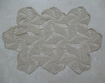 FREE SHIPPING Vintage Crochet Doily Doilie