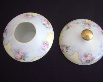 Antique Porcelain 1930's Bavaria Hair Receiver
