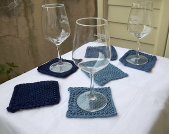 Soft cotton coasters set