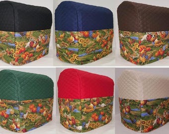 Quilted Rooster KitchenAid Stand Mixer Cover w/Pockets