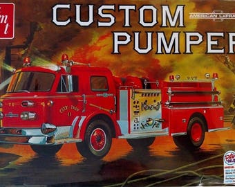 AMT1053 Custom Pumper American LaFrance 1/25 Scale Plastic Model Kit