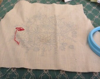 Unfinished Needlepoint Purse Front