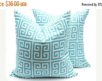 15% Off Sale Pillow Covers - Blue Pillows, Aqua Pillow, Aqua pillow Cover, Linen Pillow, Throw Pillow Covers, Couch Pillow, Decorative Pillo