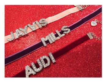 Custom Made Velvet Name Chokers