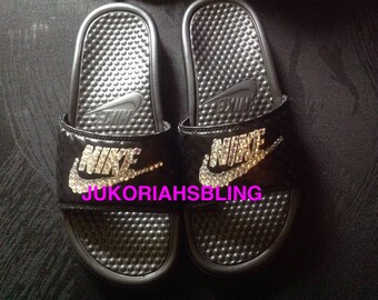 bling nike sandals