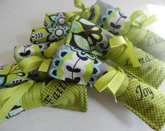 Set of 6 Jewelry Rolls with Monograms