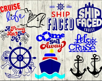 Cruise SVG Bundle, Vacation SVG bundle, Cruise cut file, Cruise clipart, svg files for silhouette, files for cricut, svg, dxf, eps, png
