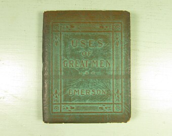 Uses of Great Men by Emerson - Vintage Little Leather Library Pocket Book