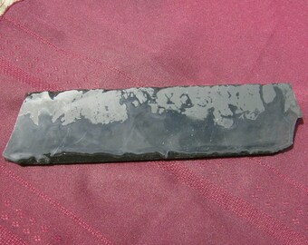 Translucent Obsidian Slab-Gorgeous Banding, Large Black, Knapping, Knife Blades, Arrow or Spearheads, Stone Slice by JewelryArtistry - SL488