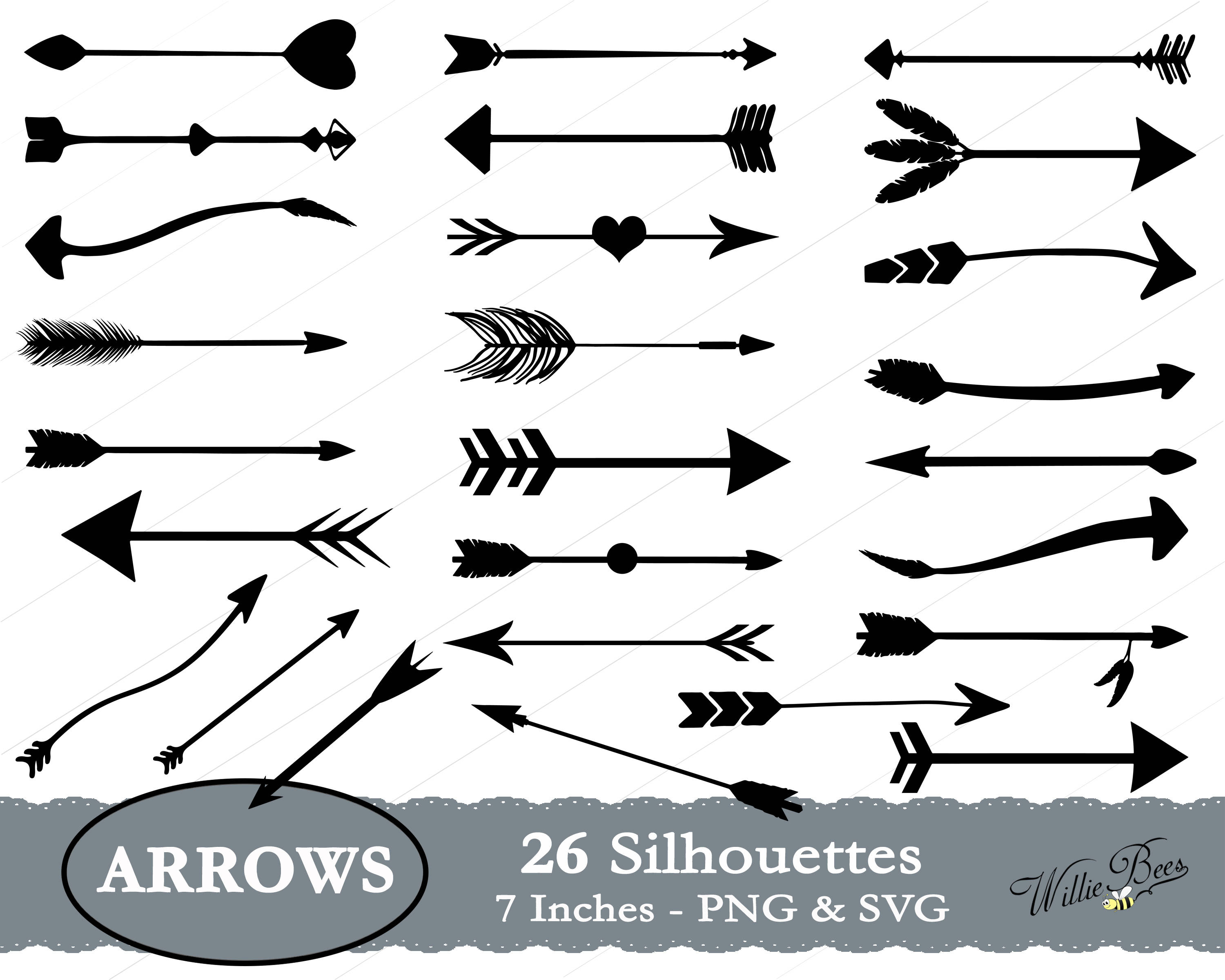 Download Arrow SVG, Arrow Silhouette, Tribal Arrows, Arrow Clipart ...