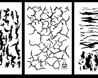 Cracked stencil | Etsy