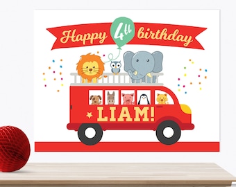 Firetruck backdrop Personalised, PRINTABLE Firetruck sign, Firetruck posters, Boys birthday backdrop, Fire engine banner, Boy Party backdrop
