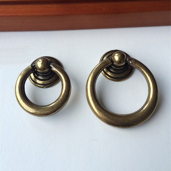 Vintage Look Dark Antique Bronze Dresser Pulls Drawer Pull