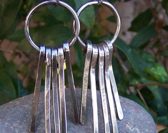 Awesome Sterling Silver Paddle Earrings
