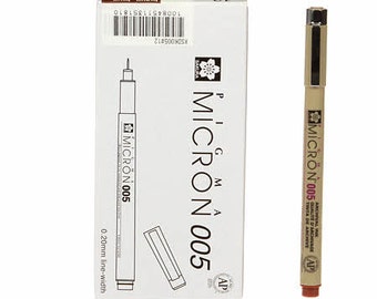 Micron Pen, Pigma Micron, Micron Pens, Brown Archival Pen, Micron Pens, Artist, Artist Tool, Acid Free Pen, Waterproof Pen, Marking Pen