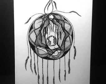 8 hand drawn beautiful greeting Cards