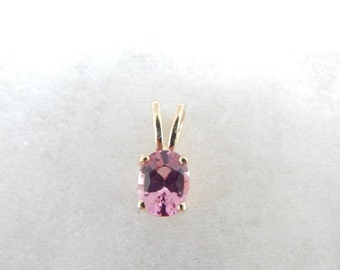 Pink Spinel Solitaire Pendant In Yellow Gold H7D105-N