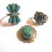 Take 20% Of TWO Vintage Southwest SILVER Turquoise Rings & One Cabachon