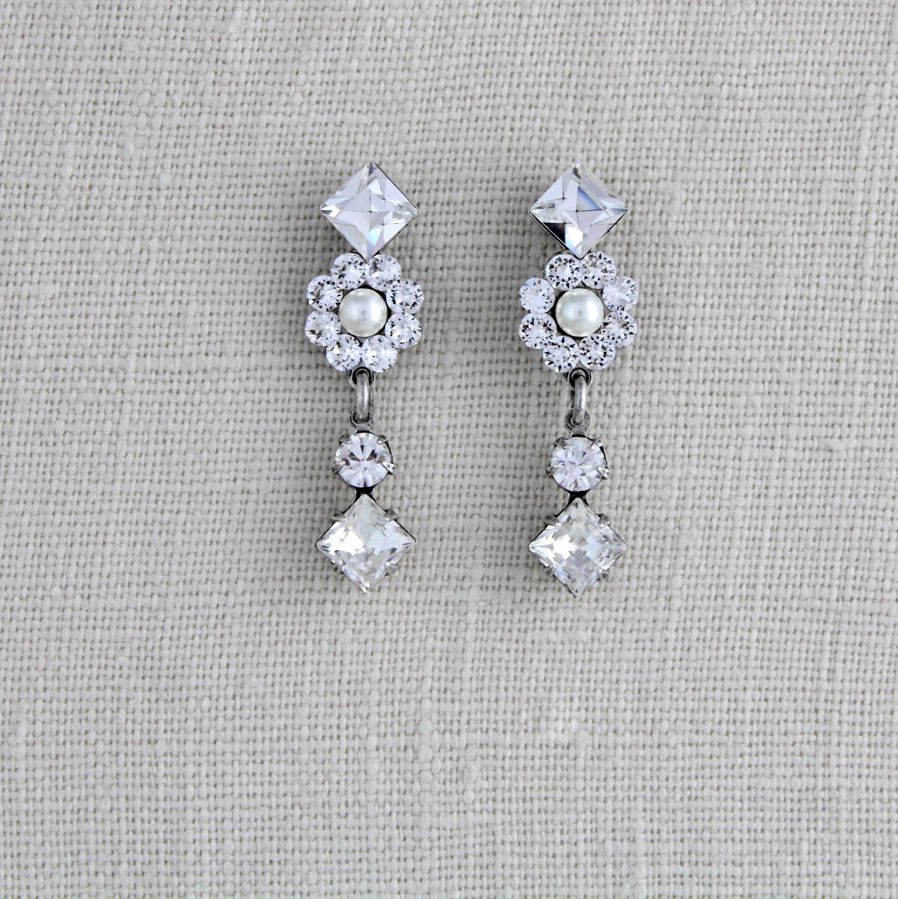 Swarovski crystal earrings Bridal earrings Wedding earrings