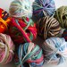 DESTASH YARN -10 balls mix multicolor colors 250 yards