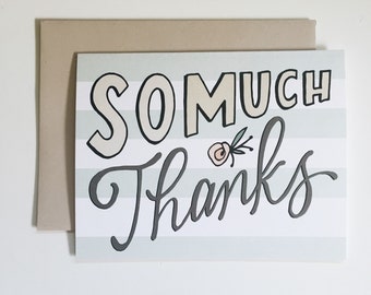 So much thanks - greeting card