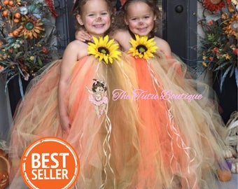 Scarecrow Costume, Girls Halloween Tutu, Kids Spooky Costume, Fall tutu dress, Scarecrow Tutu Dress, The Tutu Boutique, Trick or Treat