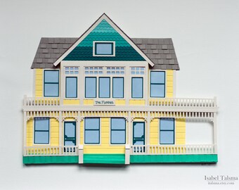 Custom Cut Paper House Portrait (House Warming / Anniversary Gift, Made-To-Order)