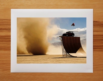 Tony Hawk Mojave Desert Dust Storm Skateboarding Photograph - Photo Print