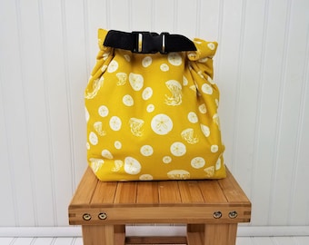 Insulated Lunch Bag - Organic Lunch Tote - Lunch Bag for Women - Insulated Lunch Bag for Women - Large Lunch Bag - Sand Dollar Lunch Bag