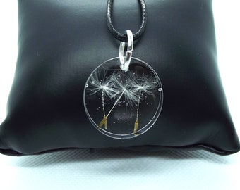 Dandelion seeds pendant