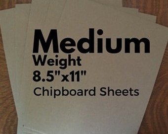Chipboard Chip Board Sheets / Medium Weight Chipboard Cardboard /Recycled Thick Kraft Board / Brown Paper Board Sheets