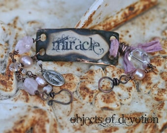 MIRACLE * Catholic Jewelry * Miraculous Medal Bracelet * Catholic Bracelet * Inspirational Gift * Catholic Gift * Inspirational Jewelry *