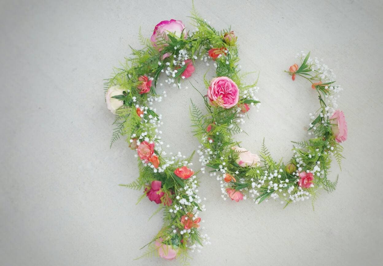 Flower Garland Floral Garland Wedding Garland Silk Flower WELCOME Thank you for visiting our Etsy shop! The Faux Bouquets specializes in designing with high-quality