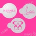 3 pcs Designer stencils, Cake Stencil, Cookie Stencil, Kuchenschablone (Product Code LC023)