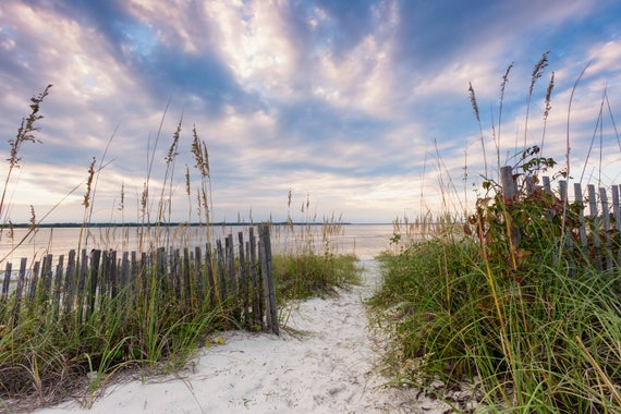 canvas beach path art beach path photo seascape hull light hull ma