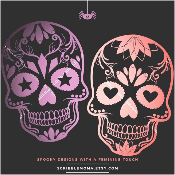 Download Sugar Skull svg, Halloween Skull svg, Skull svg, Halloween Cut File, Day of the Dead svg, Cut ...