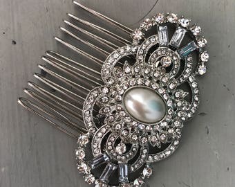 Art deco peine del pelo, peine del pelo de novia, pelo accesorios, accesorios de Dama de honor de la boda