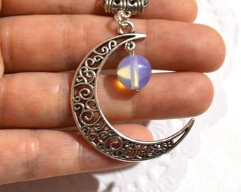 statement necklace gemstone jewelry moonstone pendant unique gift for her birthday gift womens gift necklaces for women unique necklaces