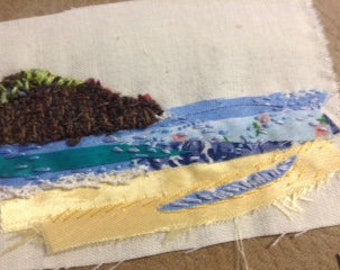 Mixed Media and Textile Art - Barleycove Beach