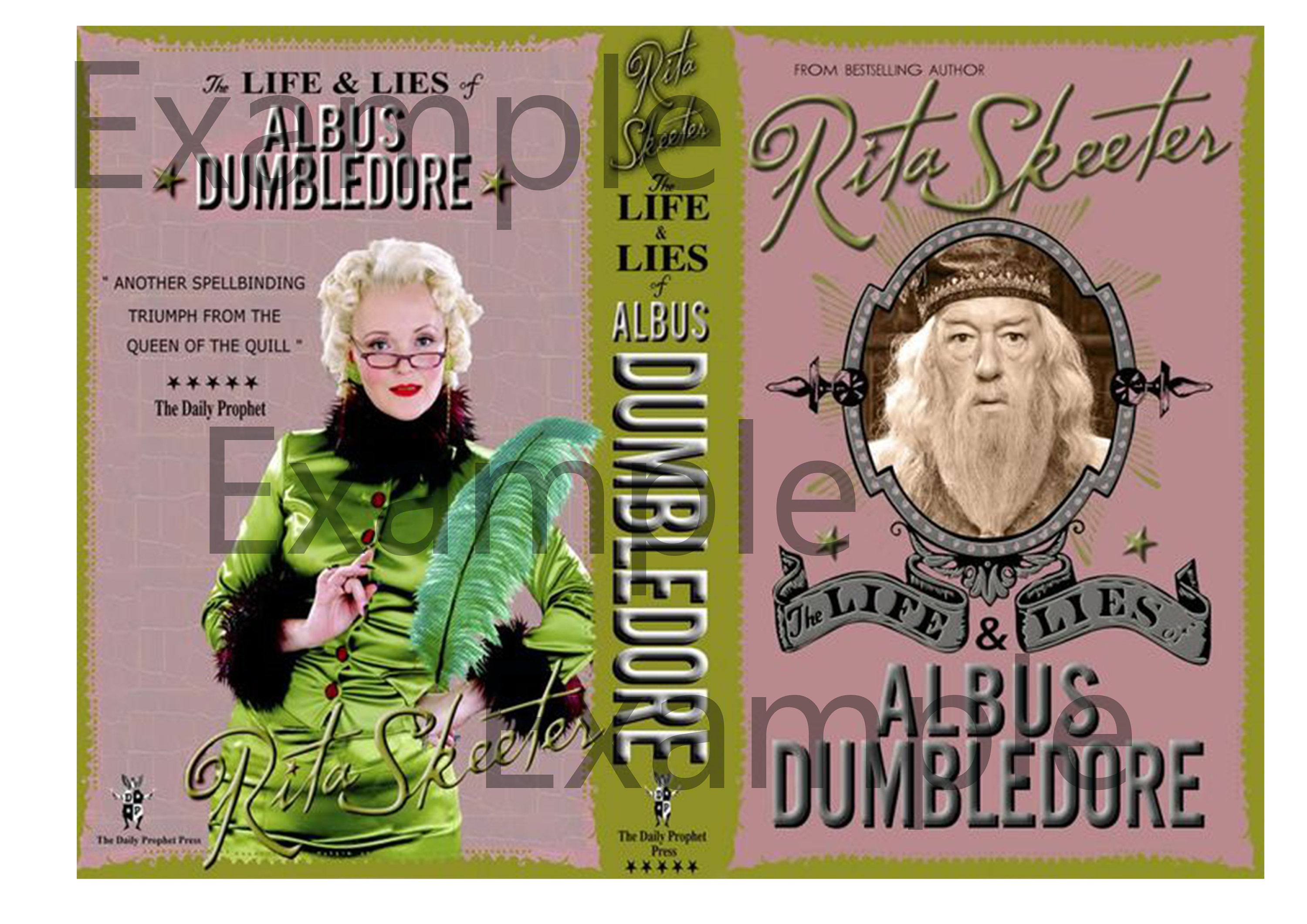 Harry Potter Printable Book Covers: Rita Skeeter Life and lies