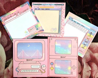 Magical cyber girl notepads
