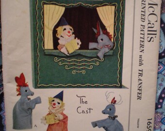 1659 Vintage McCalls Puppet Pattern