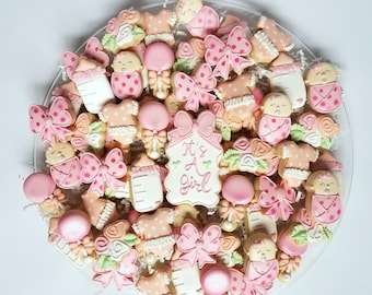 Baby Girl Shower Cookies