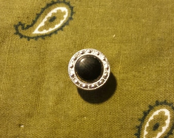 Vintage Black Dress Tie Pin