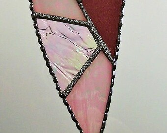 Stained Glass Patchwork Heart Suncatcher