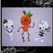 Halloween Ghost Skeleton Pumpkin Man Digital PDF Crochet Patterns Plus Free Bat Milk Cap Cuties by Peggytoes