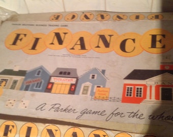 1958 "Finance" Game by Parker Brothers