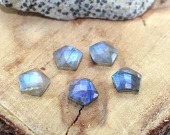 Labradorite Gemstone Hexagon Shape Briolette Cut 12 mm Loose Gemstone For Jewellery minimum Order 10 piece